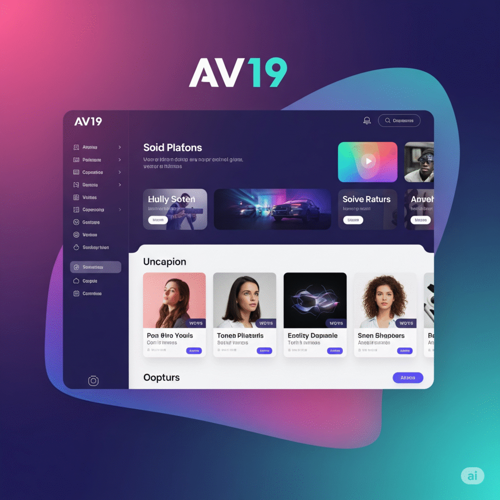 AV19 플랫폼의 홈페이지 AV19 플랫폼의 홈페이지