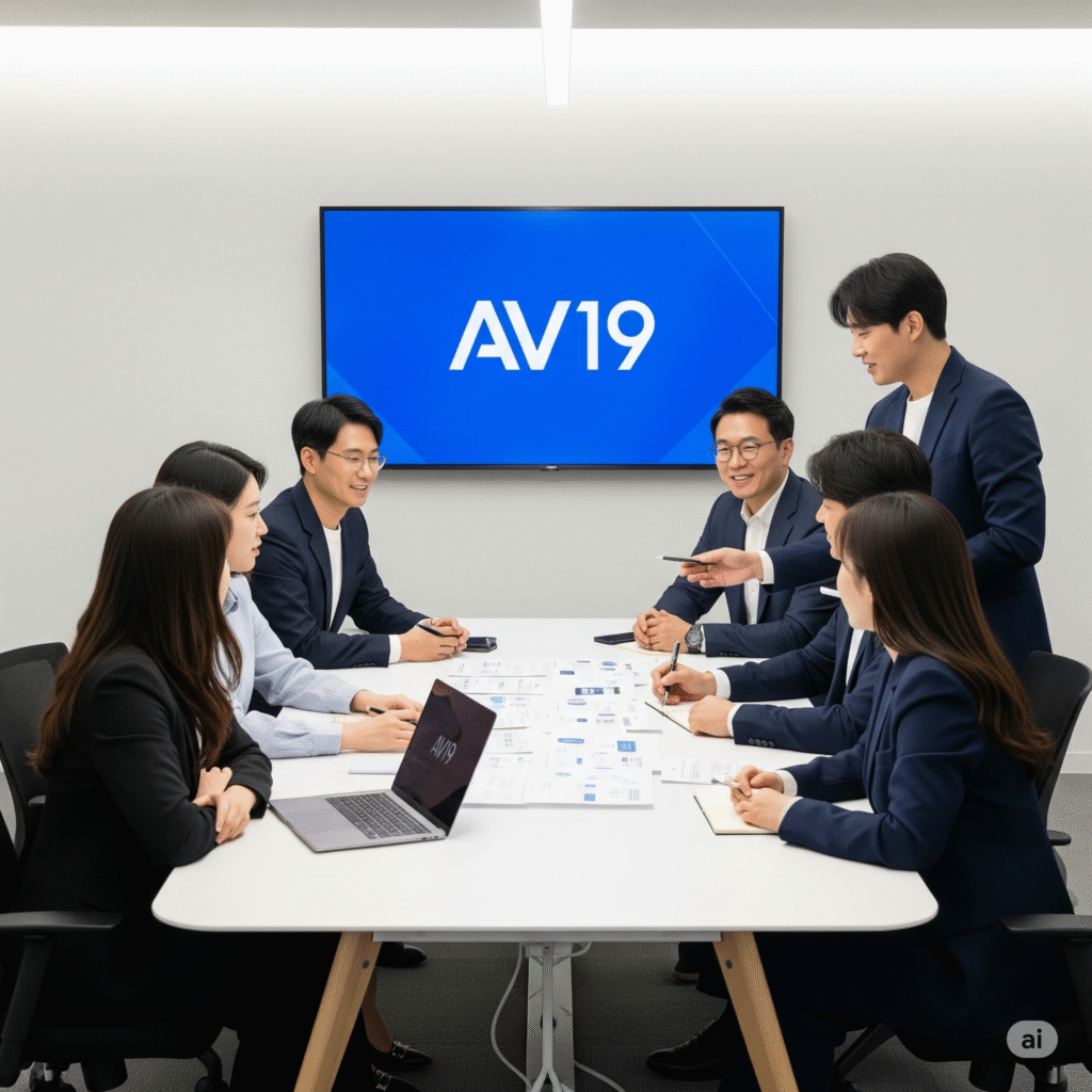 브레인스토밍하는 한국 전문가들 브레인스토밍하는 한국 전문가들